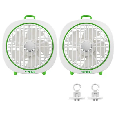 VIVOSUN 2X AeroWave D4 Grow Tent Ventilatore,φ10 cm Ventilatore Clip On Ventilatore per GrowZelt