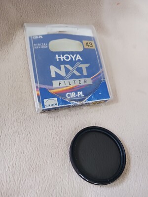 Hoya NXT Plus 43mm Circular Polarizer Filter w Case - VGC