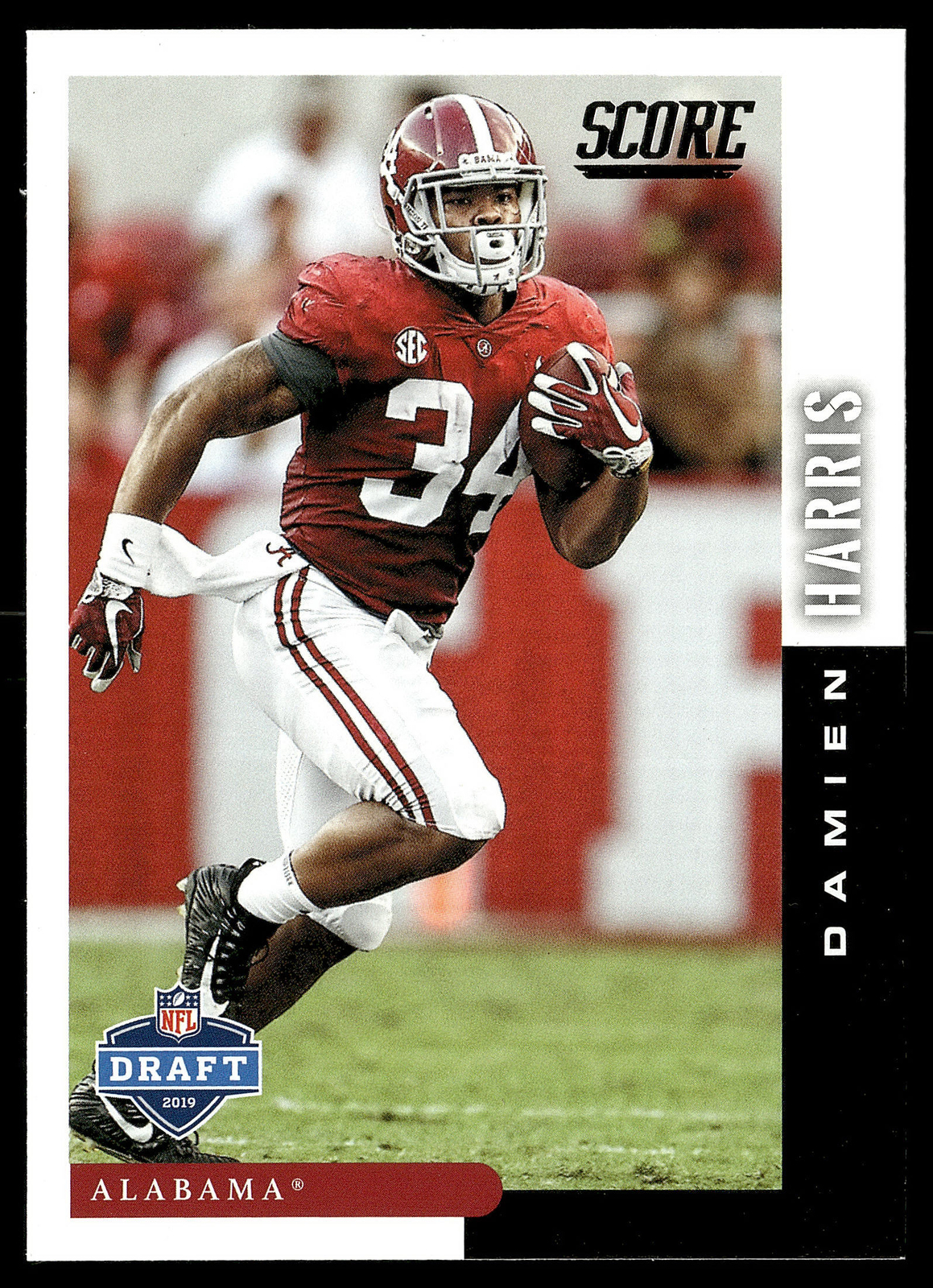 Damien Harris Panini Score NFL Draft #DFT3 Base
