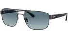 RAYBAN RB3663 004/3M GUNMETAL/BLUE GRADIENT GREY LENS  60MM