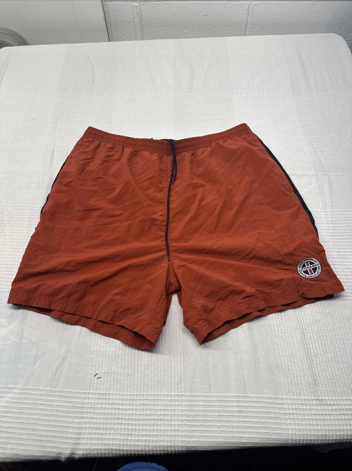 CUTTER & BUCK Mesh Lined Red, Elastic & Draw String Waist Swim Trunks 2XLT Tall - Image 2 of 4
