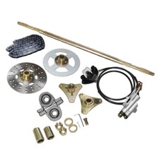 740mm ATV Quad Go Kart Rear Live Axle Kit Sprocket Brake Wheel Hub Go Cart