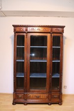 Produktbild - Bücherschrank Vitrine Wohnzimmer Anrichte Antik um 1900
