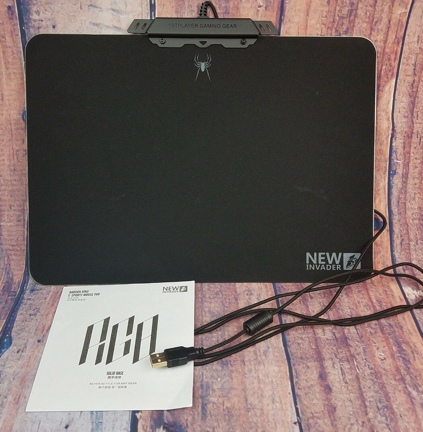 RGB Gaming Mouse Pad with 10 Light Modes and USB Wired Design-image