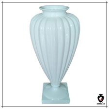 portafiori vaso in ceramica bianco porta fiori antico vintage cimitero