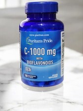 Puritan's Pride Vitamin C 1000mg w/ Bioflavonoids 100 Caps Exp 07/2027