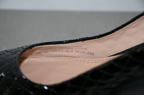 Tory Burch Kent 65MM Black Wedge Patent Leather Heels 22148332 Womens Size 6 - Picture 13 of 16
