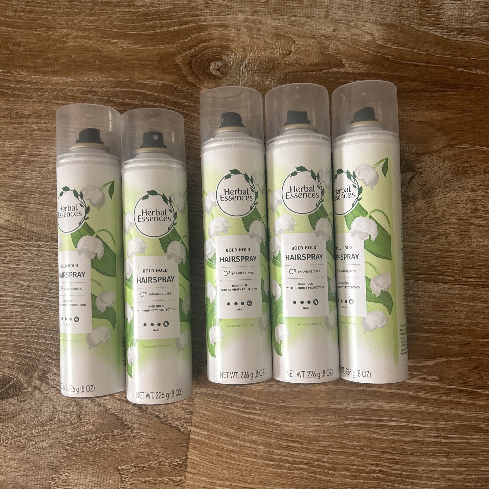 Herbal Essences Hairspray BOLD HOLD 8oz Spray ( 5 pack ) green