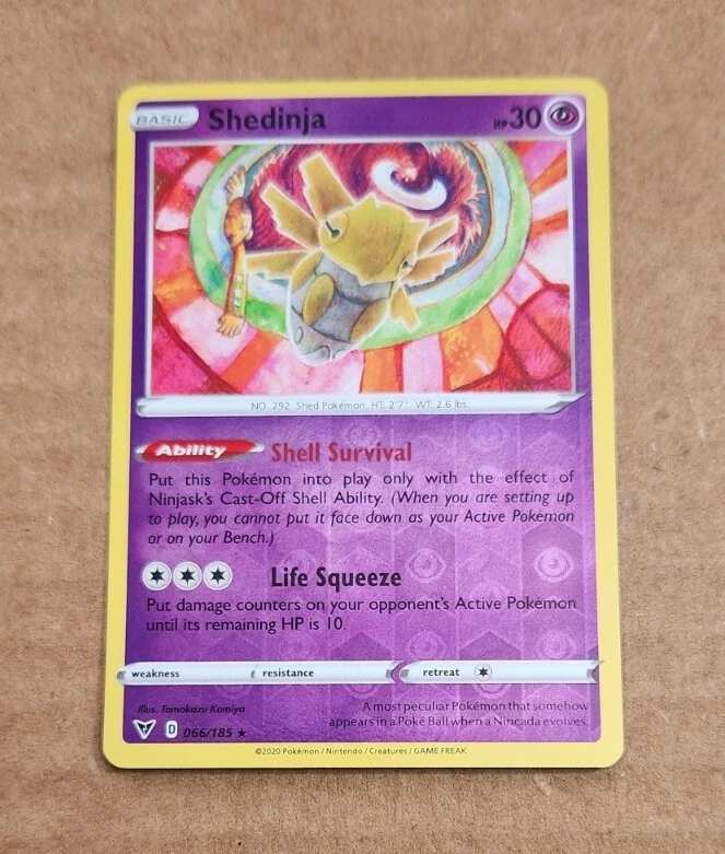 Pokemon TCG - Shedinja 066/185 - Reverse Holo Card - Vivid Voltage
