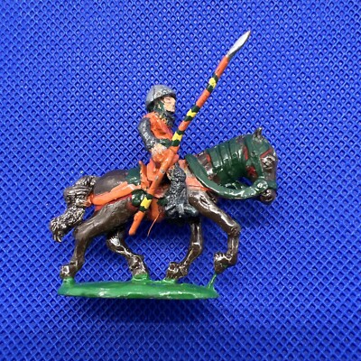 25mm Medieval Horseback Knight Wargames Unbranded OOP VTG Painted Figure