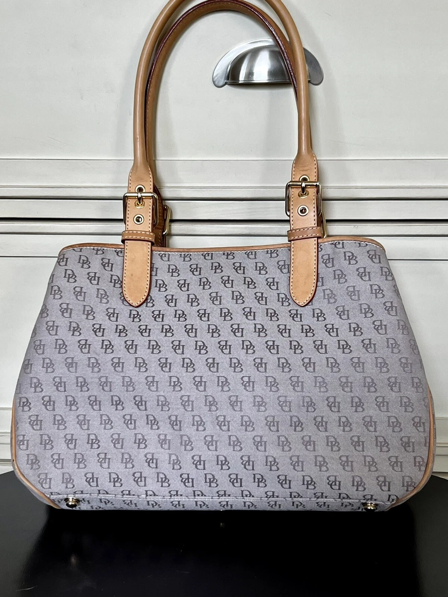 DOONEY BOURKE Canvas Satchel Bag DB Logo eBay