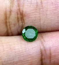 0.62cts 5mm Round Vivid Green Natural Tsavorite Garnet Loose Gemstone