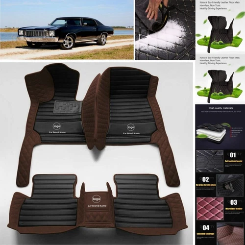 For Chevrolet Monte Carlo 2000-2025 Car Floor Mats Waterproof Custom PU Leather - Imagen 19 de 36