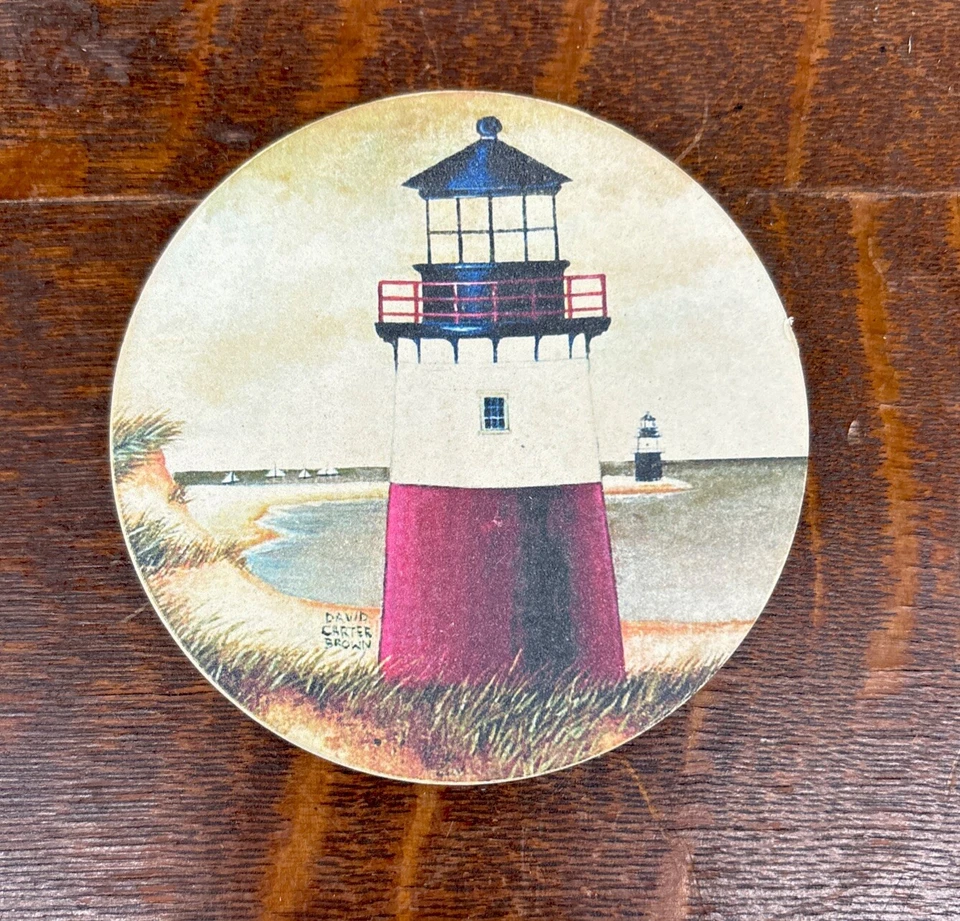 Posavasos By the Sea de David Carter Brown, Juego de 4 Posavasos Faro Foto 4 de 4