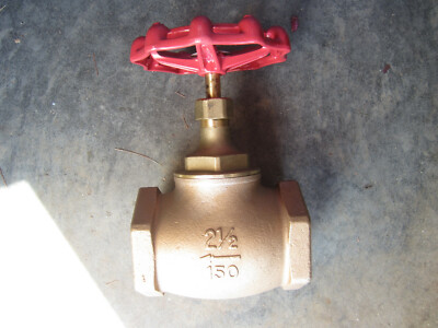 2-1/2'' Kitz # 02 ( AKC ) Bronze Globe Valve New Threaded End Class 150