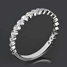 Engagement Platinum Band 950 Lab Grown Round 1.00 Carat Diamond All Size 7 8