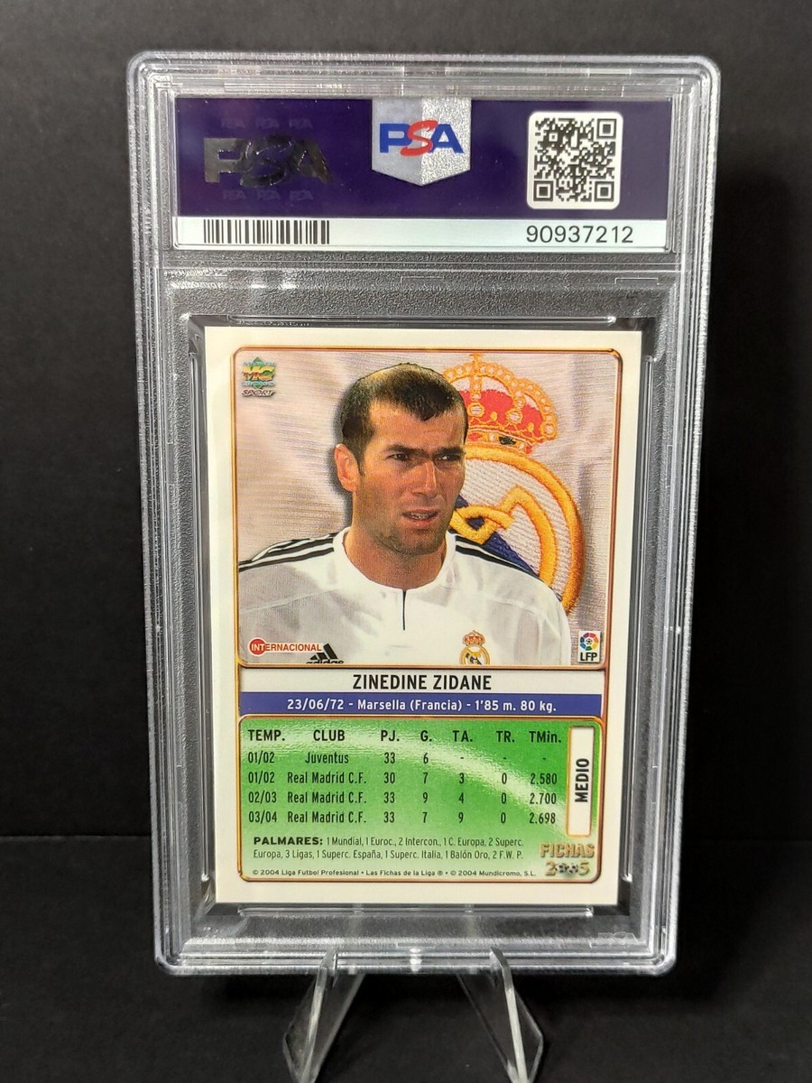 2004 Mundicromo Liga #96 Zinedine Zidane PSA 9 | eBay