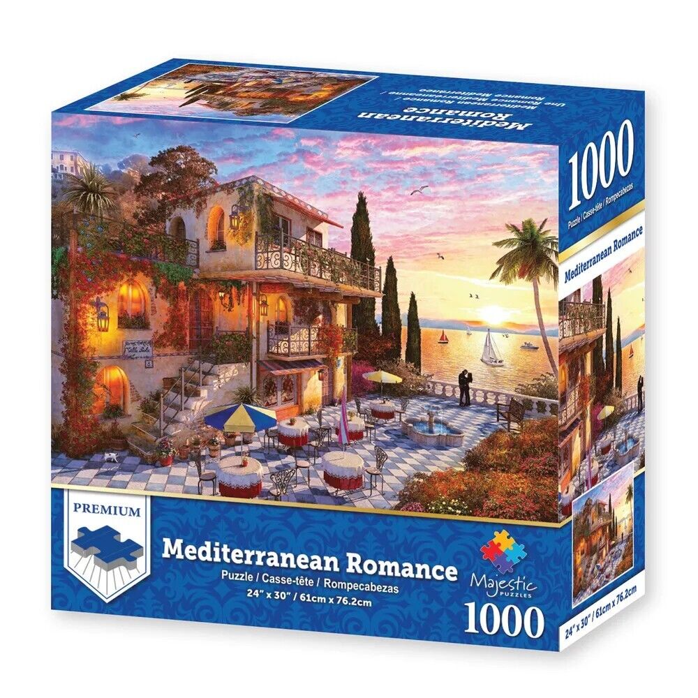 Majestic by Springbok 1000 Piece Jigsaw Puzzle Mediterranean Romance 