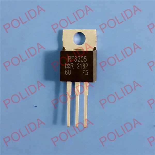 Lot De 5 Transistors MOSFET IRF3205 TO-220 - Puissance, Pour Circuits électroniques - Dimensions 29x4mm