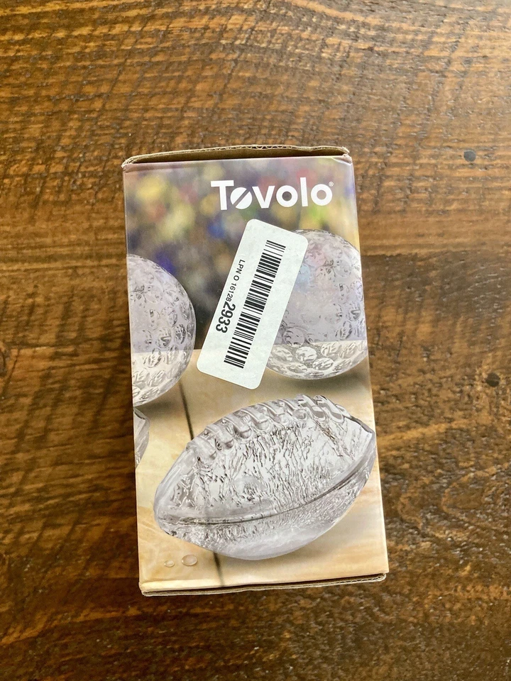 Tovolo 4-Pack Stackable Sports Slow Melt Ice Molds Set Football & Golf Ball - Image 3 of 4