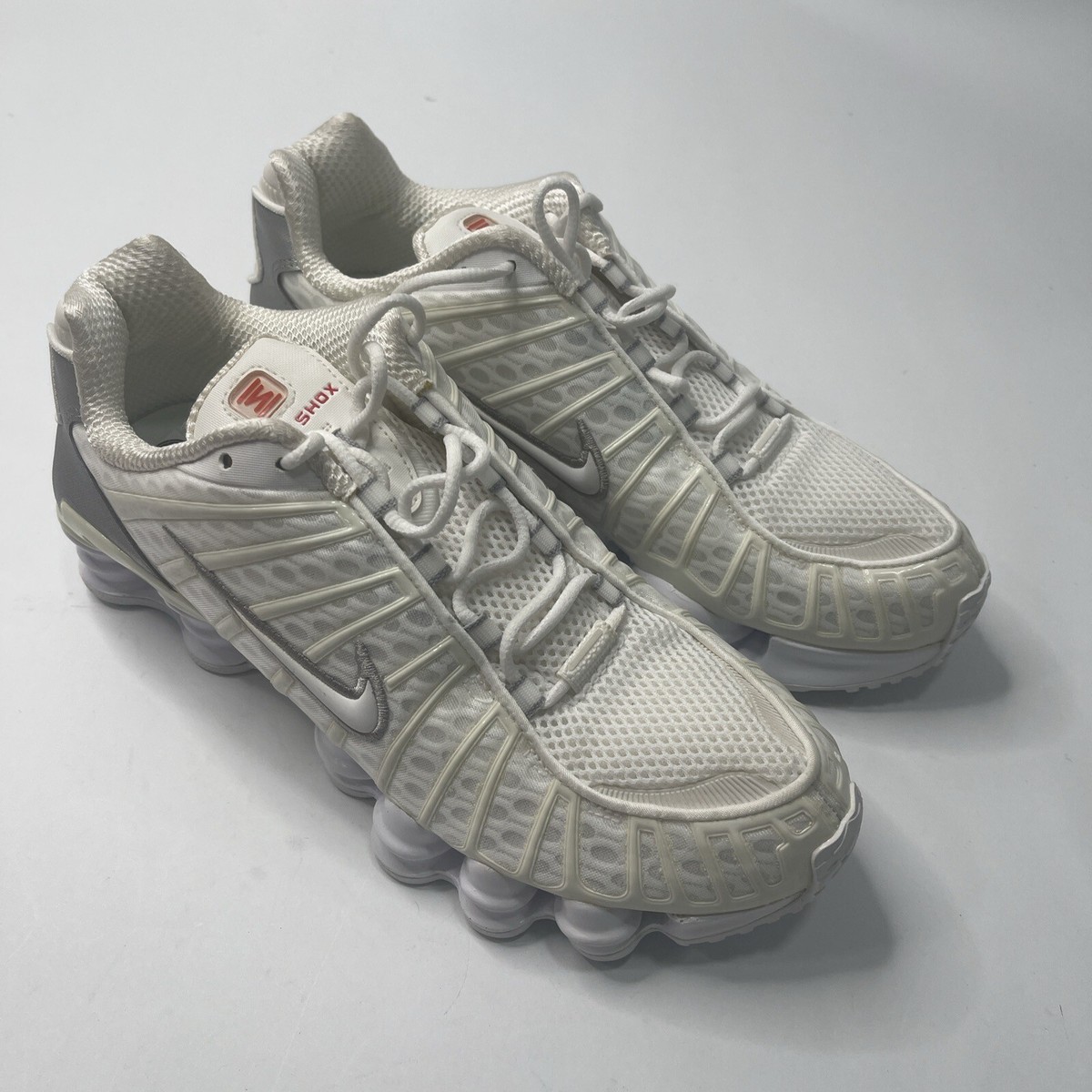 Syo　 Nike Shox TL White Metallic Silver AV3595-100 Men's Size 8