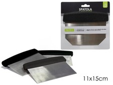 SPATOLA PER PASTA TAGLIA IMPASTO RASCHIETTO TAGLIAPASTA DOLCI PIZZA IN  ACCIAIO