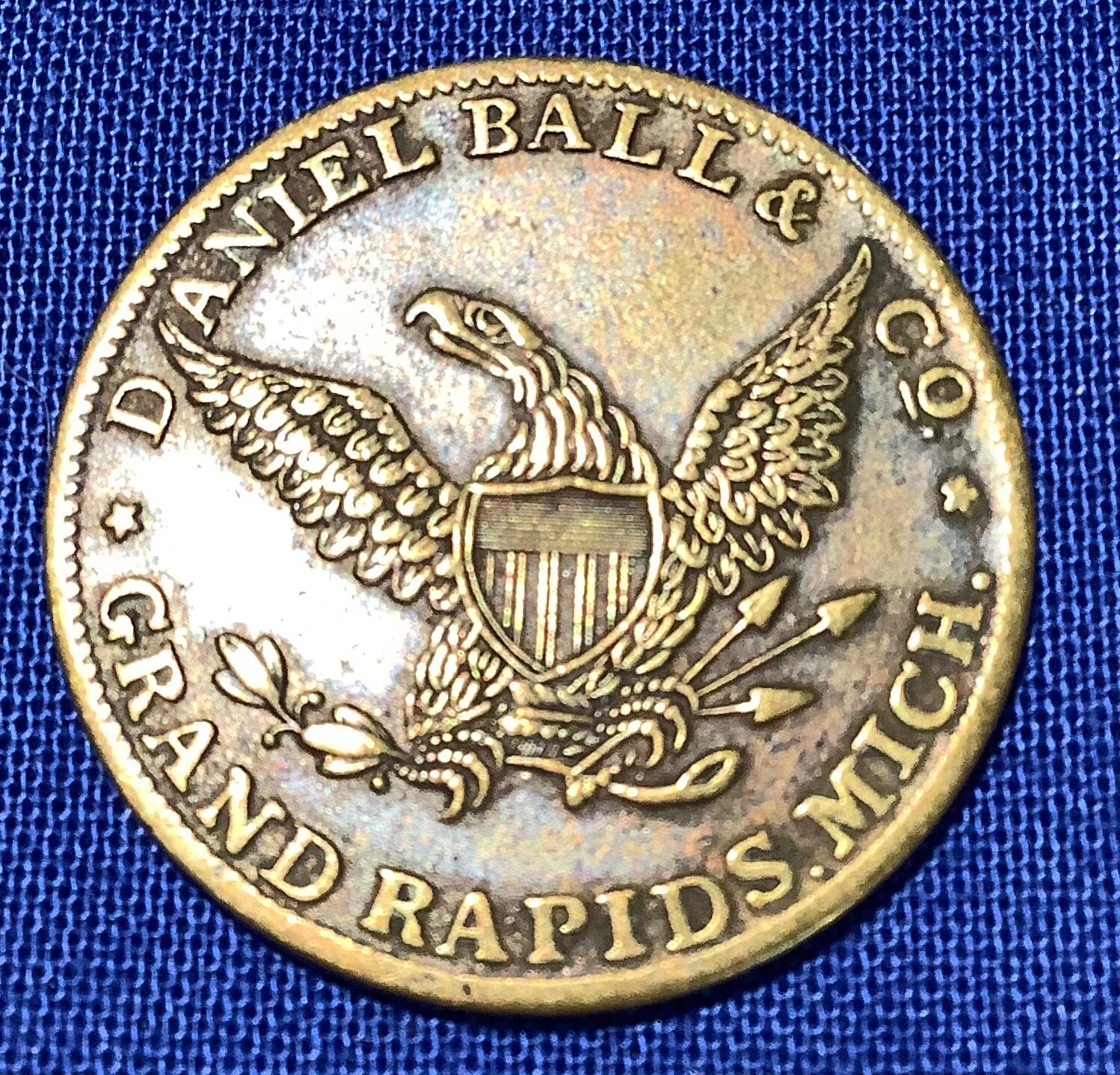 Daniel Ball & Co. Grand Rapids Domesic Foreign Exchange coin 1850's eBay