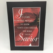 New Handmade 5x7 Matted 4x6 Religious Inspirational Christmas Free Ship 355