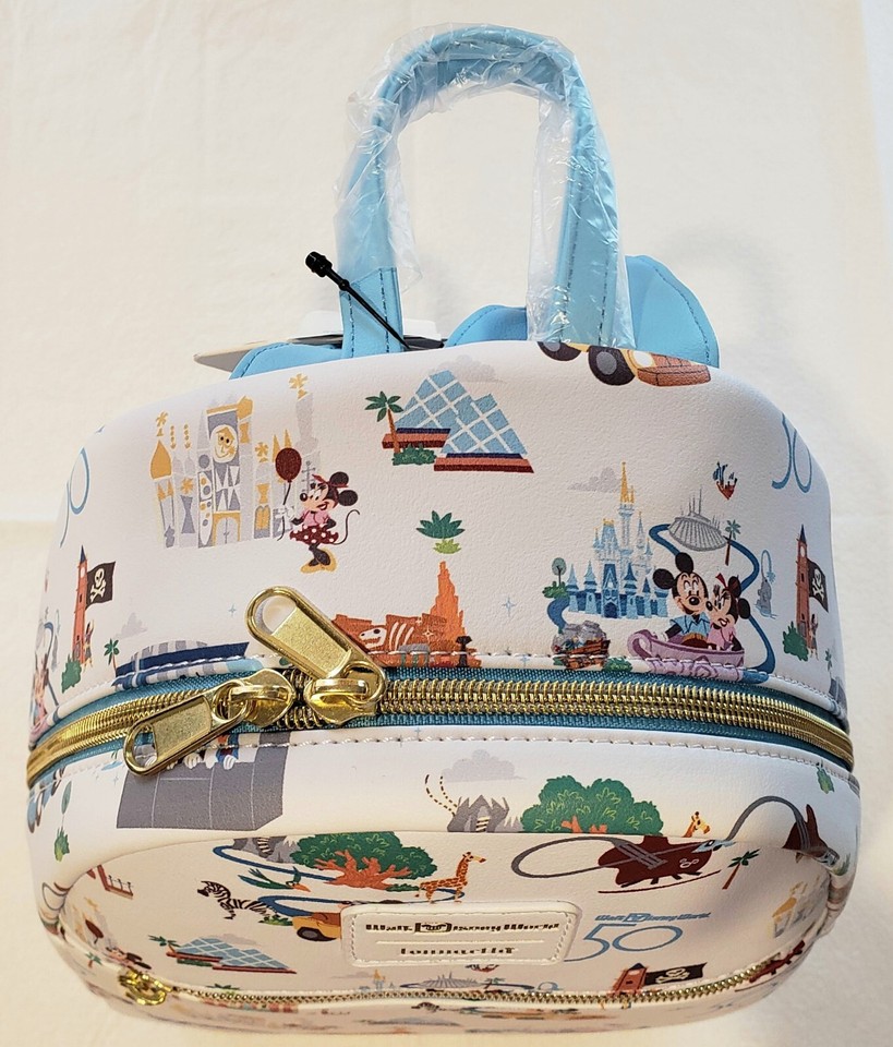 New Loungefly Walt Disney World 50th Anniversary Mini Backpack Mickey Minnie NWT eBay