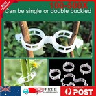 100-500Pc Tomato Greenhouse Ties Veggie Plant Support Clips Garden Trellis Stake
