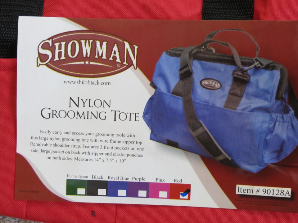 Seau De Toiletterie Pliable Pour Bétail Showman – Nylon Durable, 7.5" De Profondeur