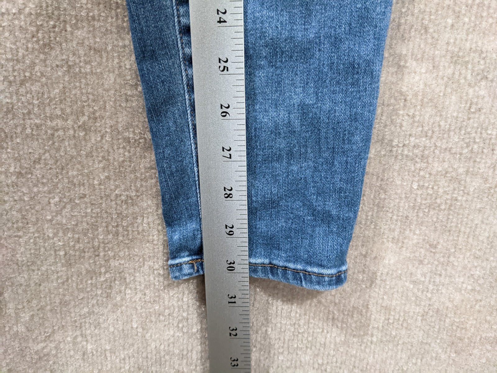 J Crew Womens Jeans Size 28 High Rise Toothpick Medium Wash Blue Denim