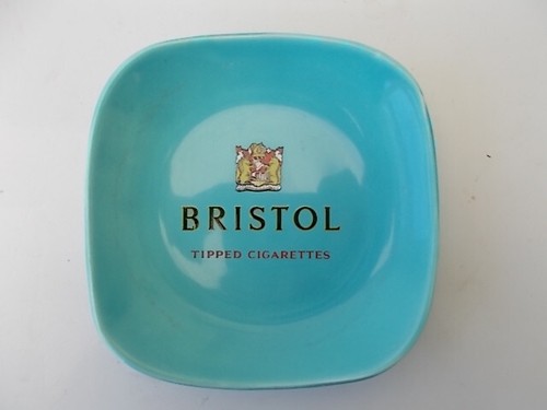 PAIR VINTAGE - BRISTOL TIPPED CIGARETTES - CERAMIC PUB ASHTRAYS - CHANGE DISHES - 第 7/16 張圖片