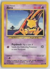 Abra 67/110 Common Legendary Collection Pokemon Moderately Played