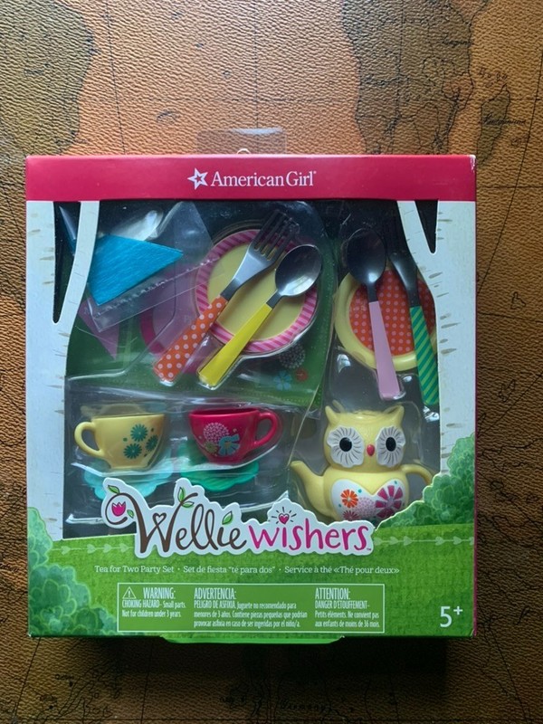 American Girl Wellie Wishers Tea For Two Party Set New in Box