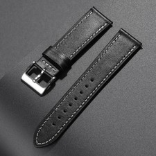 18mm 20mm 22mm 24mm Top Grain Leather Watch Bands Quick Release Soft Wristband