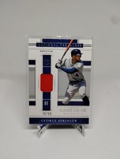 GEORGE SPRINGER 2020 Panini National Treasures Game Gear Materials /99 #GGM-GS