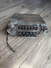 Vintage Fomoco Ford Oem Am Push Button Car Radio 12v Negative Ground Untested