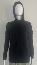 Nike Dri-Fit Active Zip Up Jacket Black Women's Size Small W/ Hood