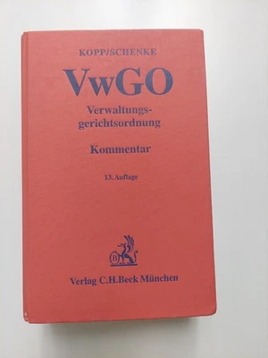 Kopp/Schenke VwGO Verwaltungsgerichtsordnung Kommentar 13. Auflage 2003 C.H.Beck - Bild 1 von 3