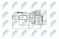 Original NTY Gelenksatz Antriebswelle NPZ-RE-023 FüR Dacia Renault
