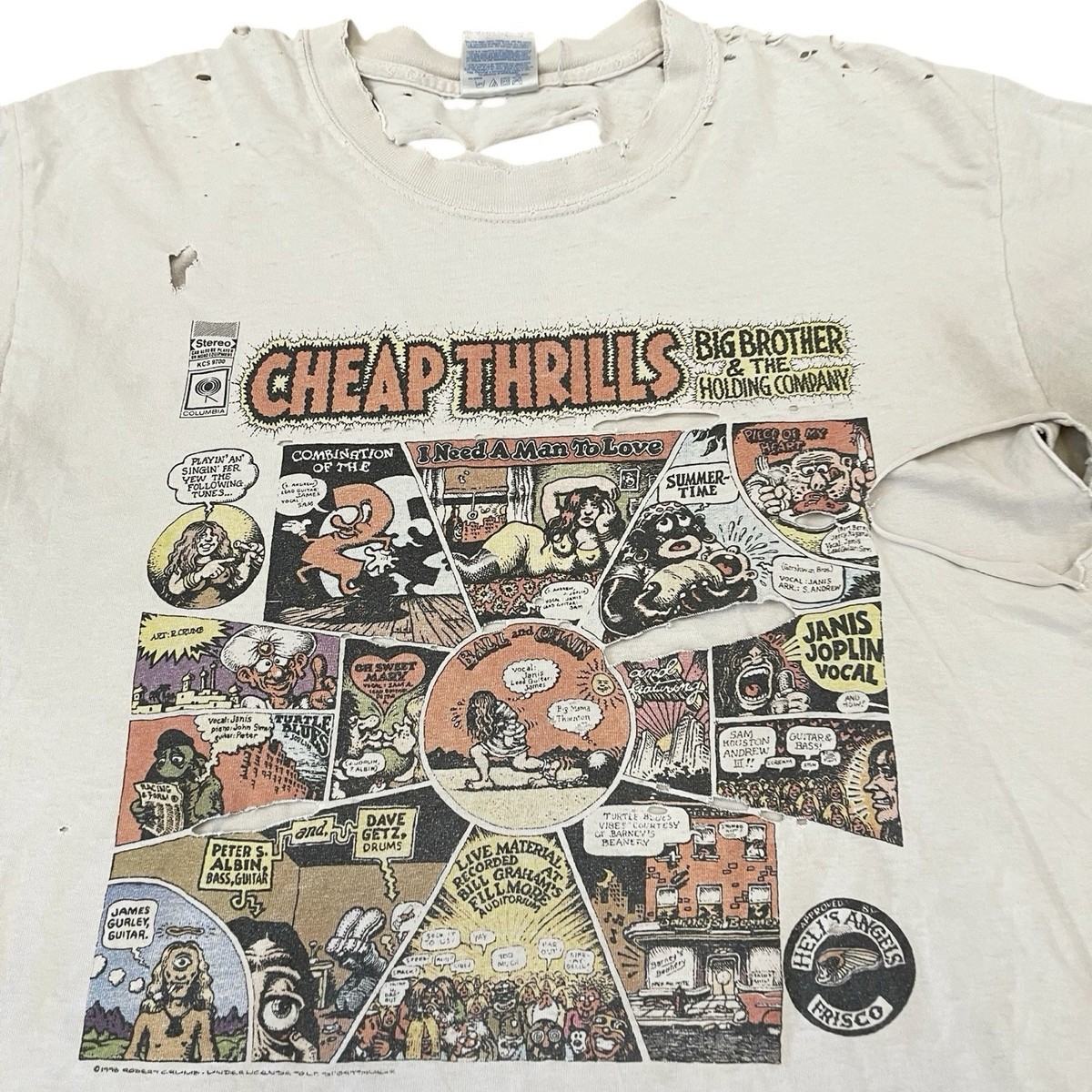 Vintage Cheap Thrills Big Brother The Holding Company Crumb Art T-shirt