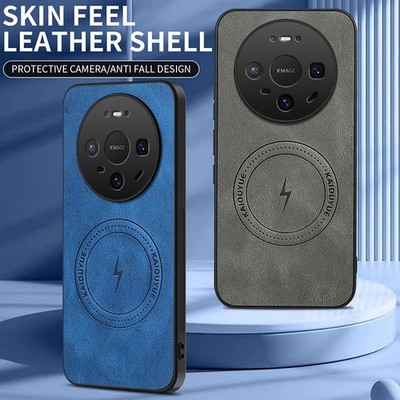 For Huawei Mate 80, Luxury Magnetic Leather Wireless Charging Back Cover Case