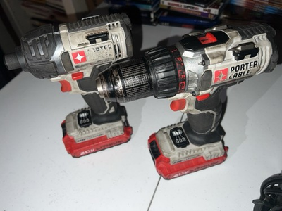 #ad #ad PORTER CABLE 20V Driver PCC641 Drill PCC601 4 Batteries 6Ah Charger $75.00