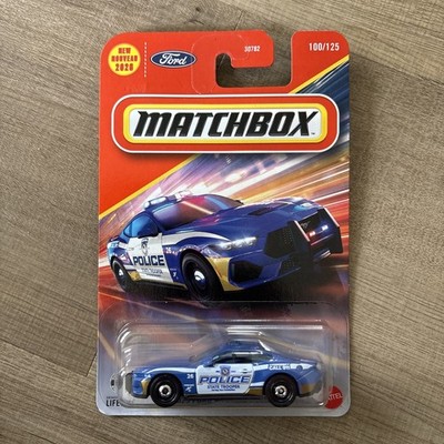 2026 MATCHBOX 2025 FORD MUSTANG PILICE STATE TROOPER BLUE IN HAND