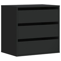 Kommode Schwarz 60X41X58 Cm Holzwerkstoff Wohnzimmer Schlafzimmer