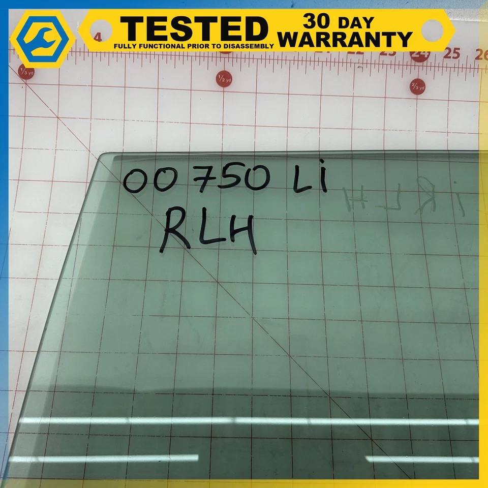 95-01 BMW E38 Serie 7 PUERTA TRASERA IZQUIERDA LADO CONDUCTOR VENTANA CRISTAL OEM Foto 2 de 4