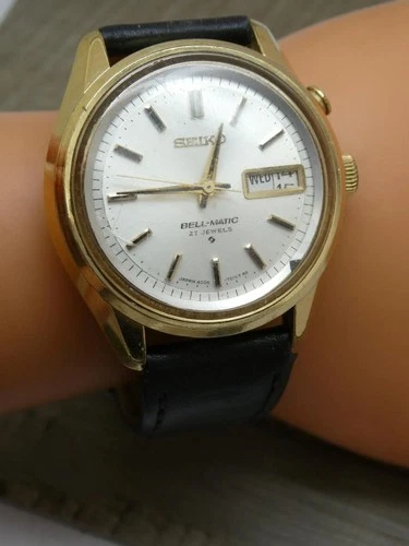 Vintage Seiko Bell-Matic 4006-7011, 27Jewels Automatic Alarm Watch, July c1970