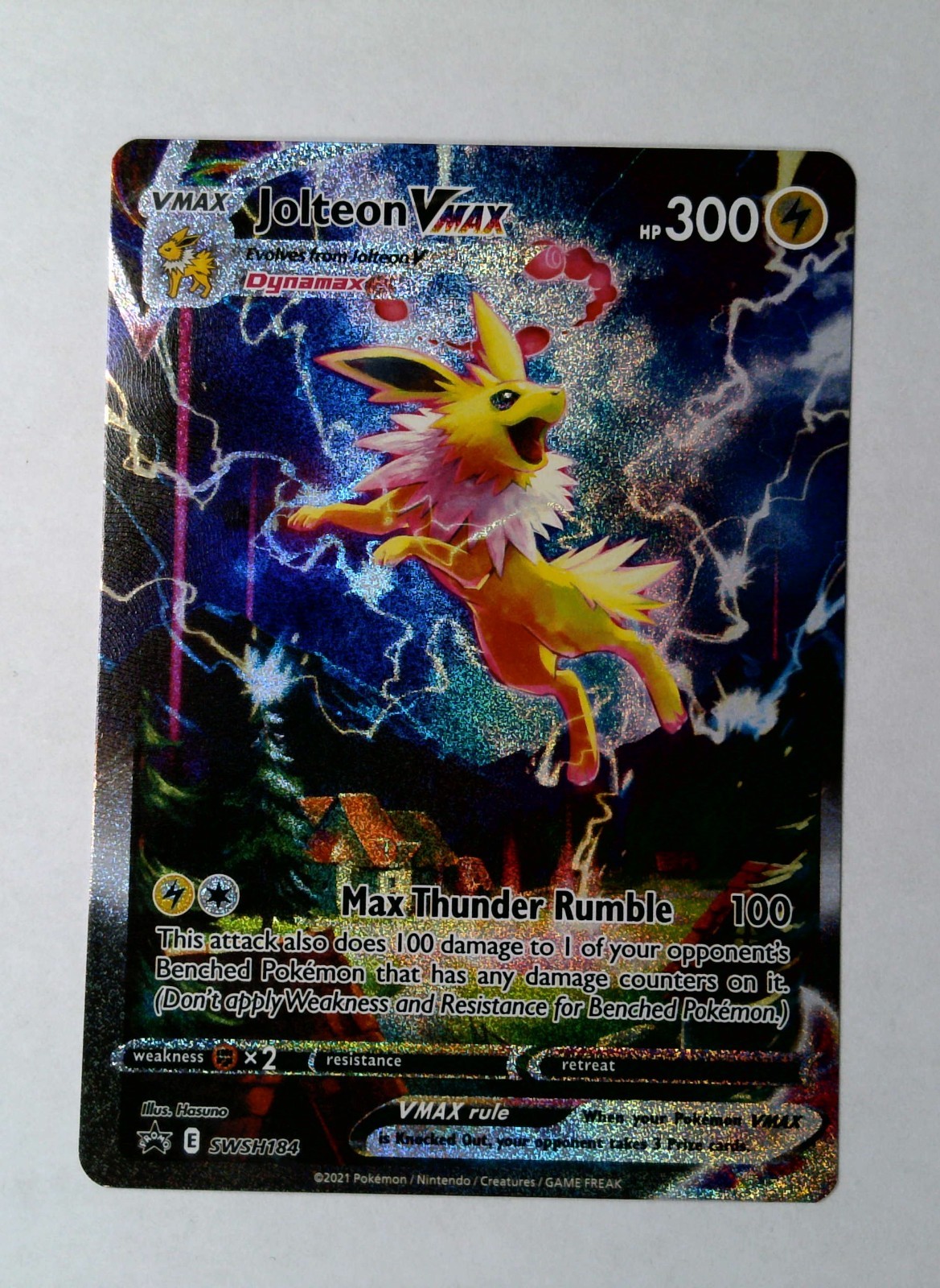 Jolteon VMAX SWSH184 SWSH: Sword & Shield Promo Cards Holo Pokemon English NM