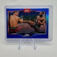 2025 Topps Chrome UFC - Aljamain Sterling #64 Blue Refractor /150